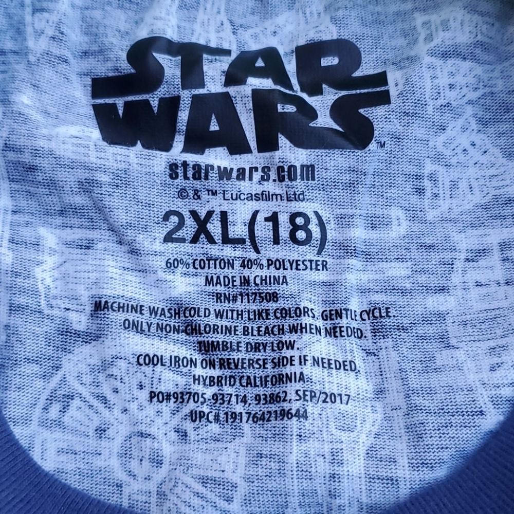 Star Wars Lucasfilm Logo Tee Shirt Youth XXL 18 - Picture 3 of 5